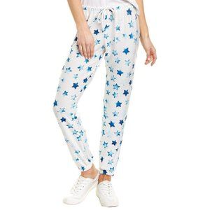 Chaser Blue Stars Print Jogger Sweatpants White